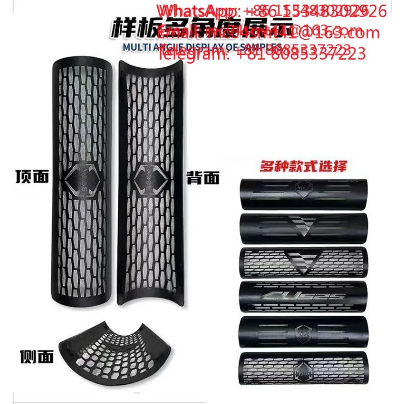 1PC Motorcycle Exhaust Pipe Heat Shield Anti-scald Cover Blackened Exhaust Guard ForCU525 CU250Automatic Model High Temperature