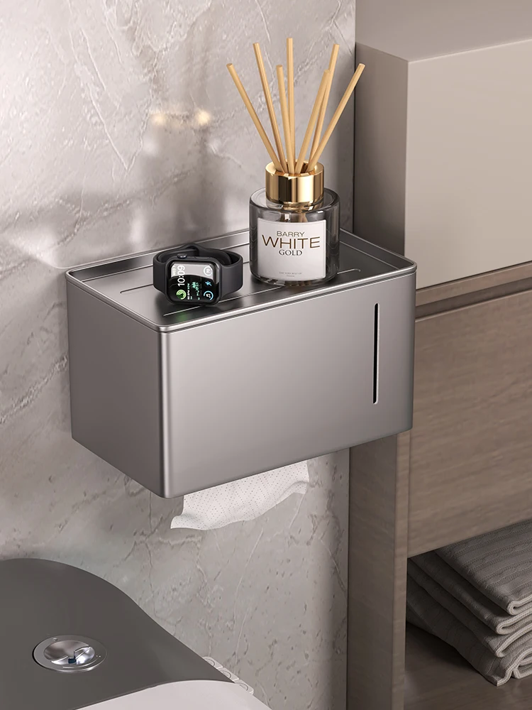 

Batoom Водонепроницаемый настенный держатель для туалетной бумаги Nordic Sle Бумажное полотенце Ra Хранение туалетной бумаги elf Без сверления Req...