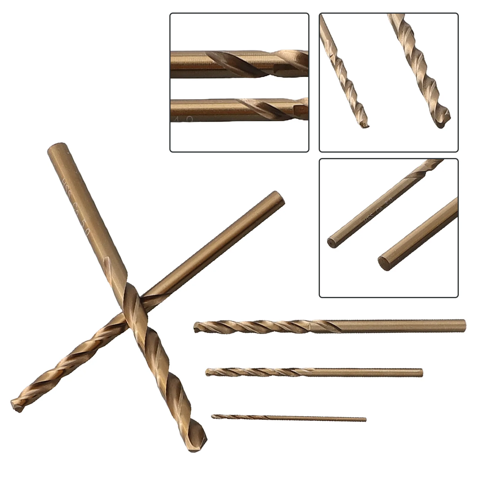 

5Pcs HSS Drill Bits M35 Cobalt 1/2/3/4/5mm Head For Metal Stainless Steel Drilling Cutter Electric Drill Power Tool Accessories