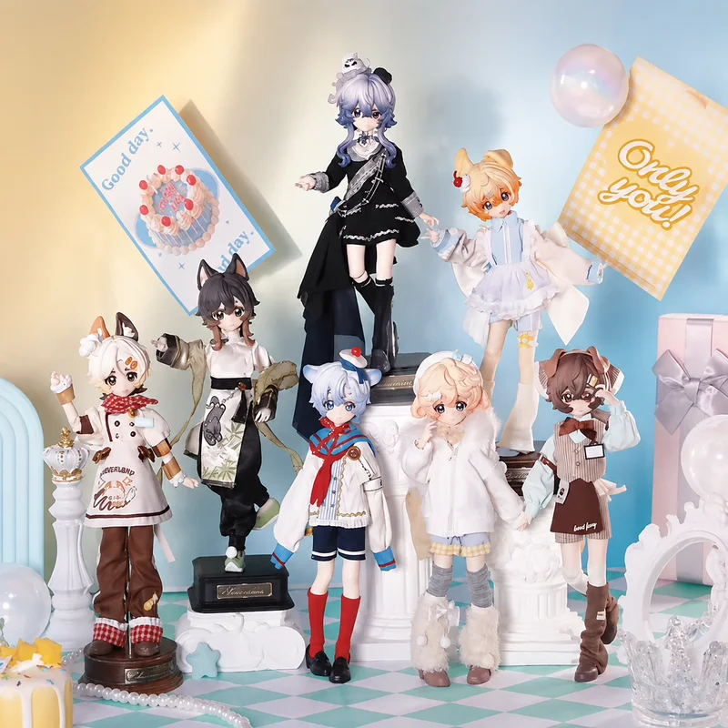 BoxedFurry 1/8 Series Bjd Bjd Blind Box Mystery Box Caixa Caja Dolls Gift Desktop Ornament Anime Figure Toys