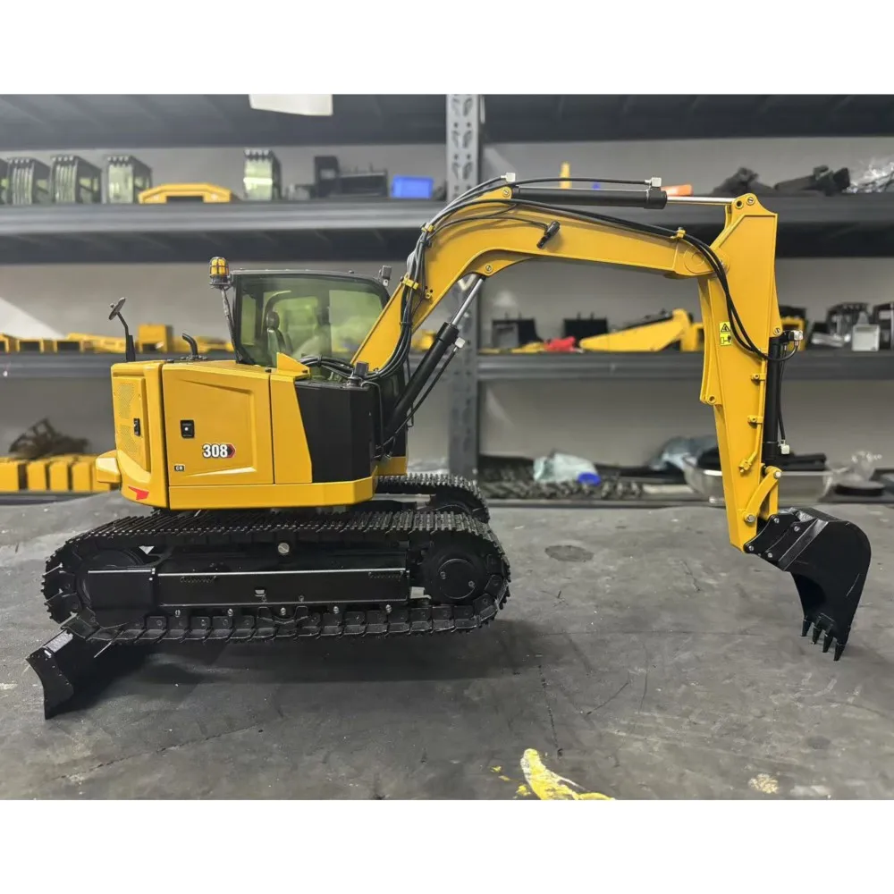 

Новый металлический 1/14 RC гидравлический экскаватор C308 Радиоуправляемый экскаватор Строительная машина RTR Light Sound Машина Игрушечная модель автомобиля