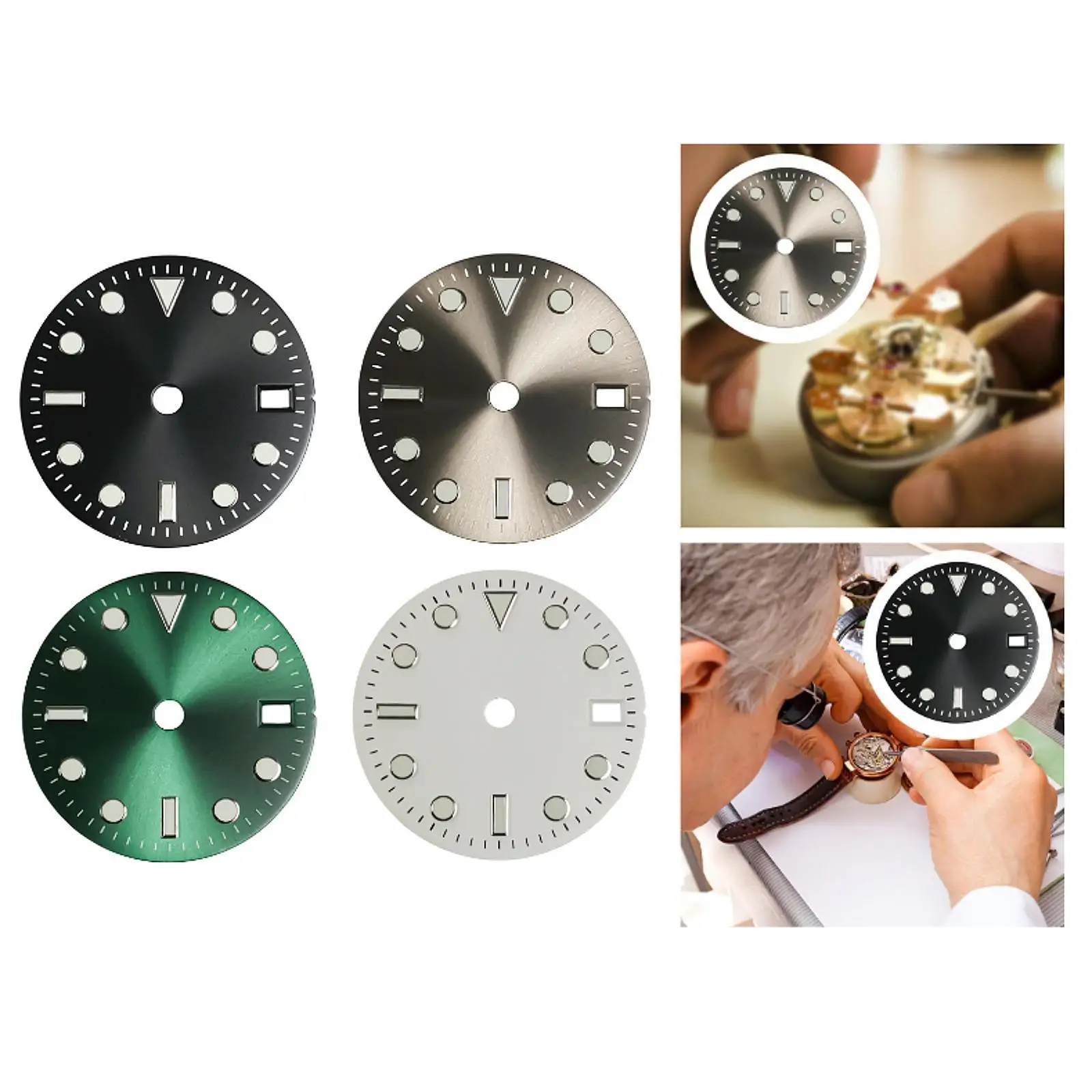 29 mm Watch Dial for NH34 Gmt Movement Portable Trendy Watchmaker Watch Face