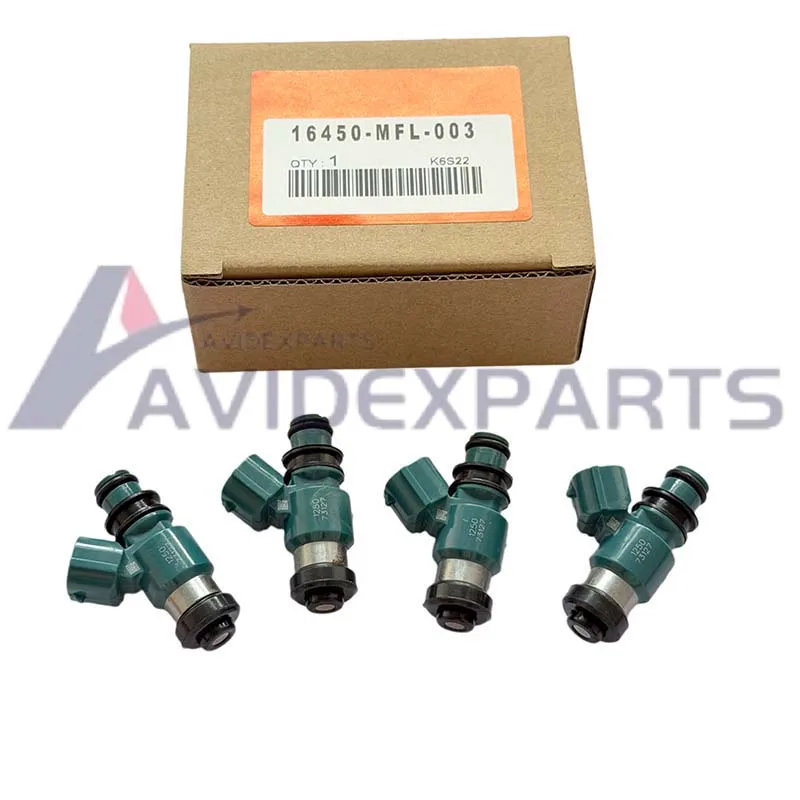 4pcs 16450-MFL-003 for Honda CBR1000RR 2008-2023 VFR1200F 2010-2017 CBR1000R RS S1 S2 2009-2023 Set Fuel Injectors