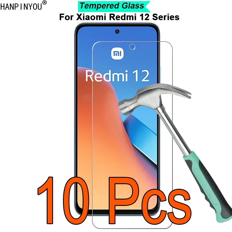 

10 шт./партия для Xiaomi Redmi 13R 13C 12 12C 5G 9H 2.5D Закаленное стекло пленка защита для экрана