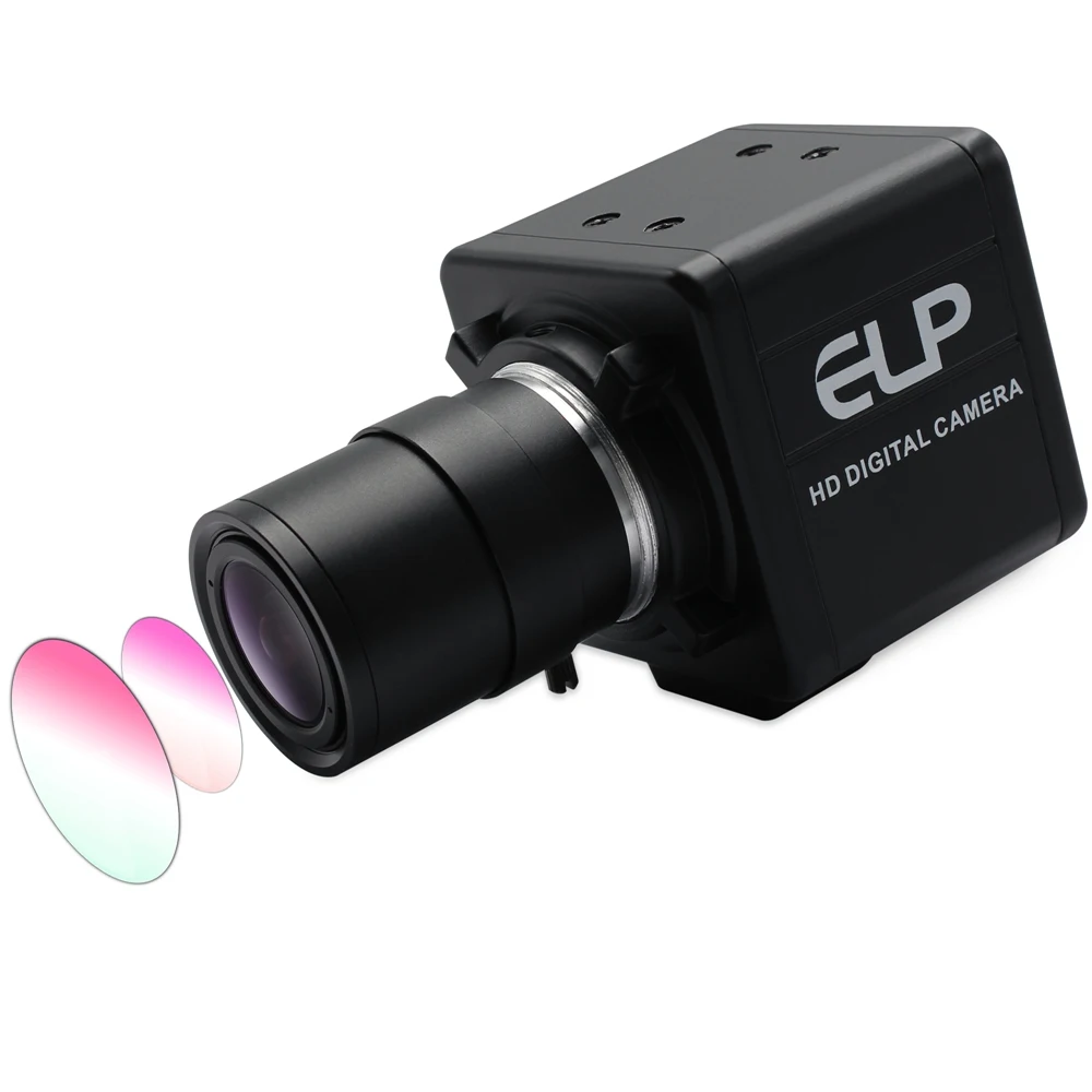 ELP HD 8MP USB Camera Module with 2.8-12mm Zoom Lens 3264X2448P Manual Focus Mini PC Usb Camera Industrial Machine Vision Webcam