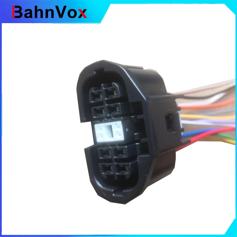 Car Radio Audio Parking Rear Camera Video Plug Converter Cable 12 Pin/Way Headlight Lamp Connect For Mazda 6
