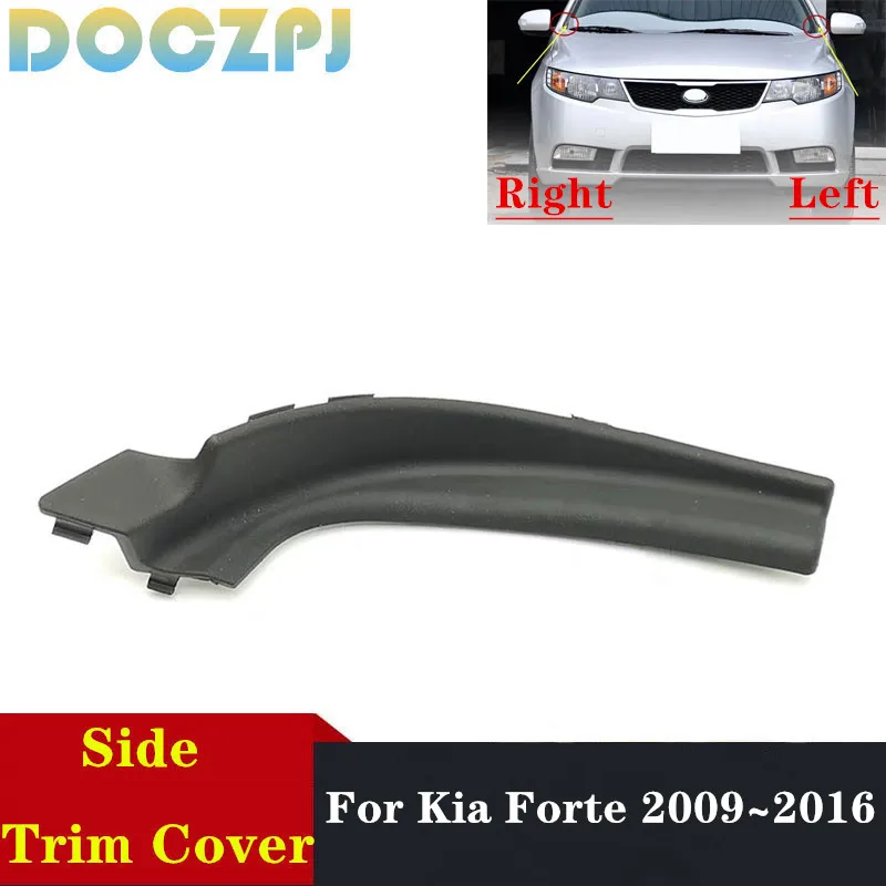 Car Front Windshield Wiper Side Trim Cover For Kia Forte 2009-2016 Water Collection Plate Joint