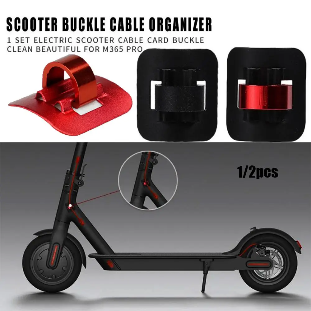 Skateboard Buckles Alloy Cable Tie Buckle Skateboard Parts Cables Organizer Scooter Accessories For Xiaomi/Mijia M365 & PRO