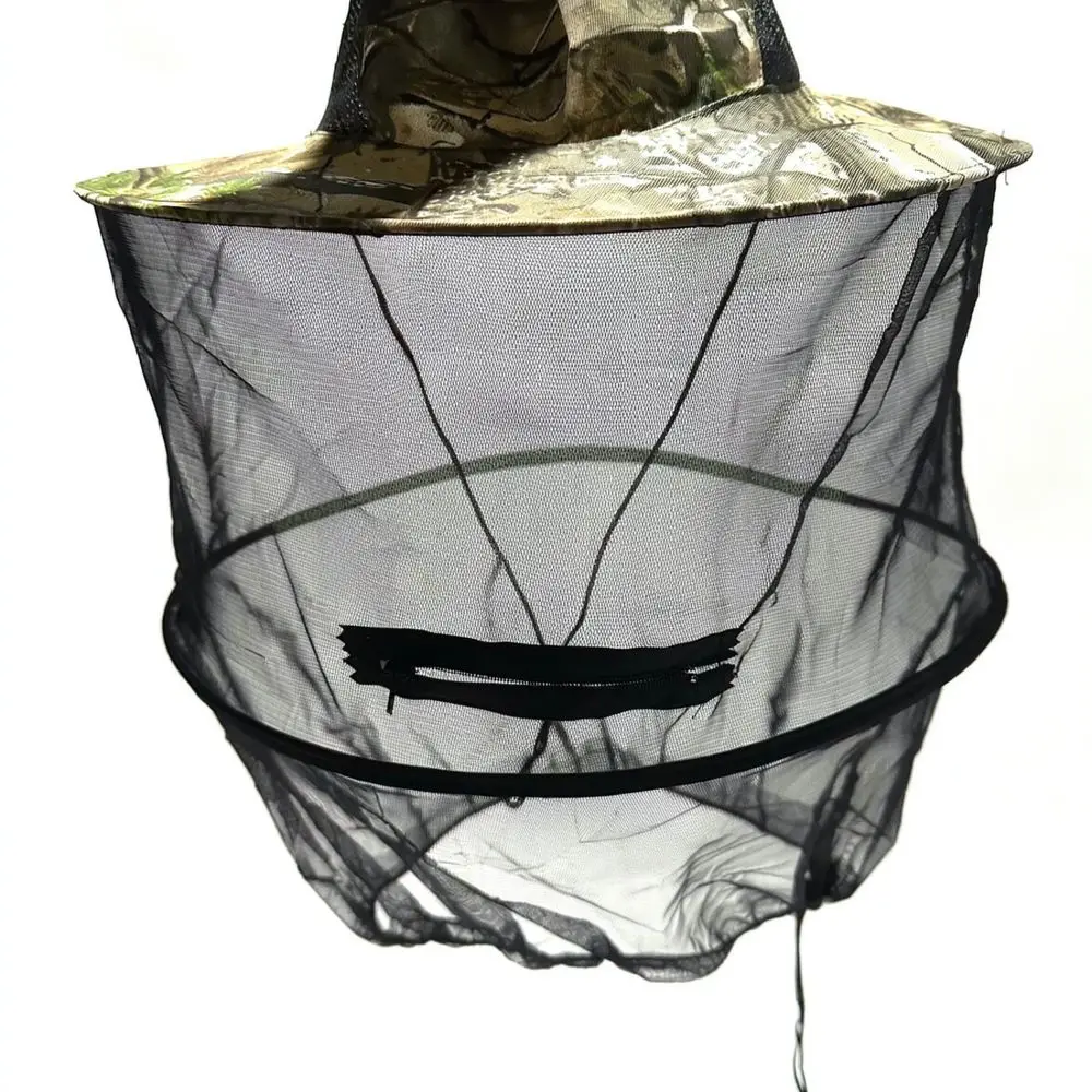 Outdoor Anti Bee Hat Fishing Cap Mesh Veil Mosquito Proof Breathable Sun Protection For Camping Hiking Gear