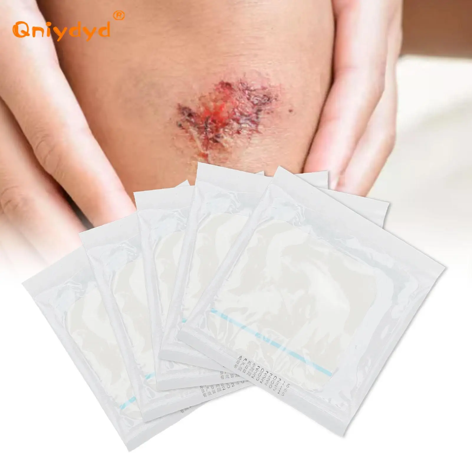 5Pcs Hydrocolloid Adhesive Dressing Wound Dressing Thin Healing Pad Patches