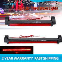 Third Brake Lights Car LED Bar Rear Parking Signal Lamp Truck High Mount Stop Warning Light Universal 12V 14/ 24\\32\\40LED