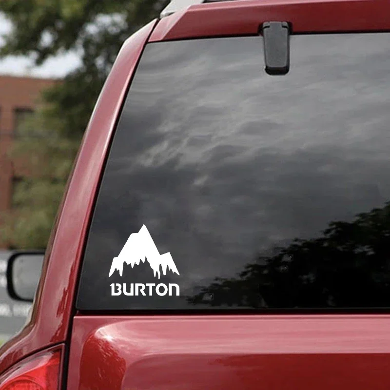 New Design High Quality Burton Mountain Skis Vinyl Funny Car Window Bumper Novelty Drift Vinyl Decal Decal PVC,16cm