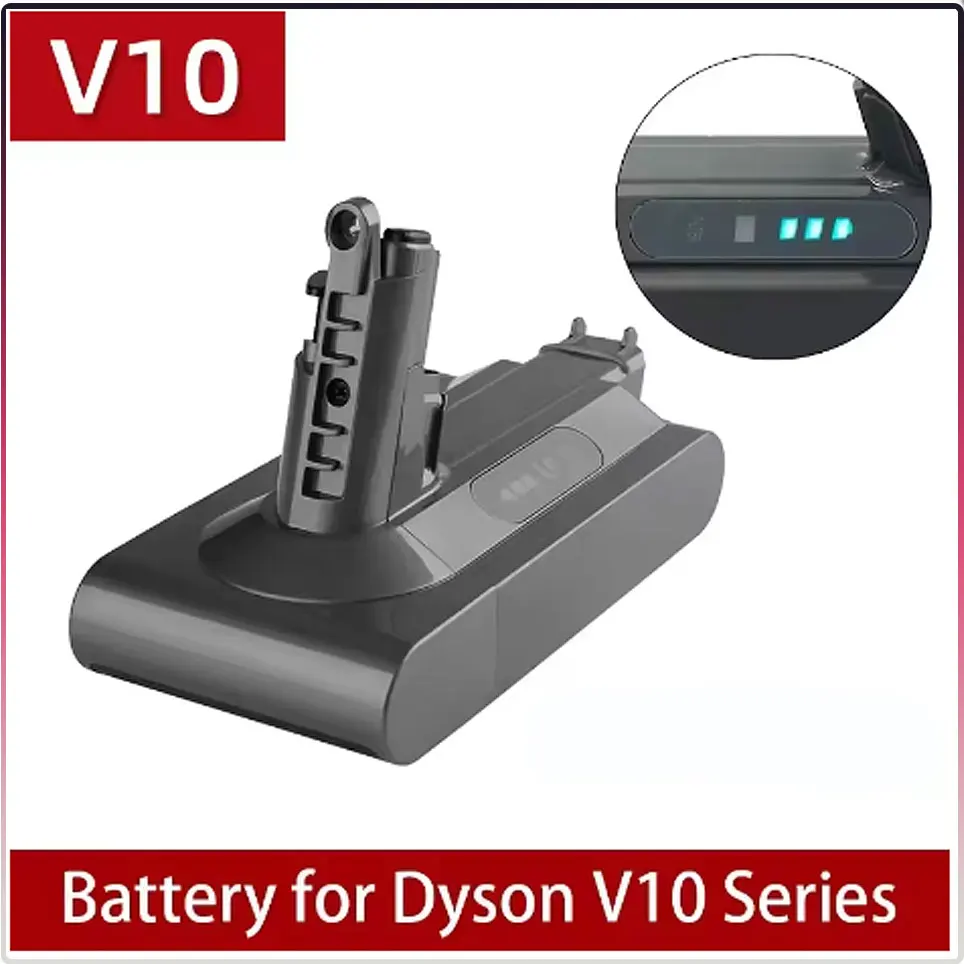 

Batterie de remplacement au Lithium 100%, 25.2V 9800mAh lpega pour aspirateur Dyson cyclone absolu SV12 V10 duveteux