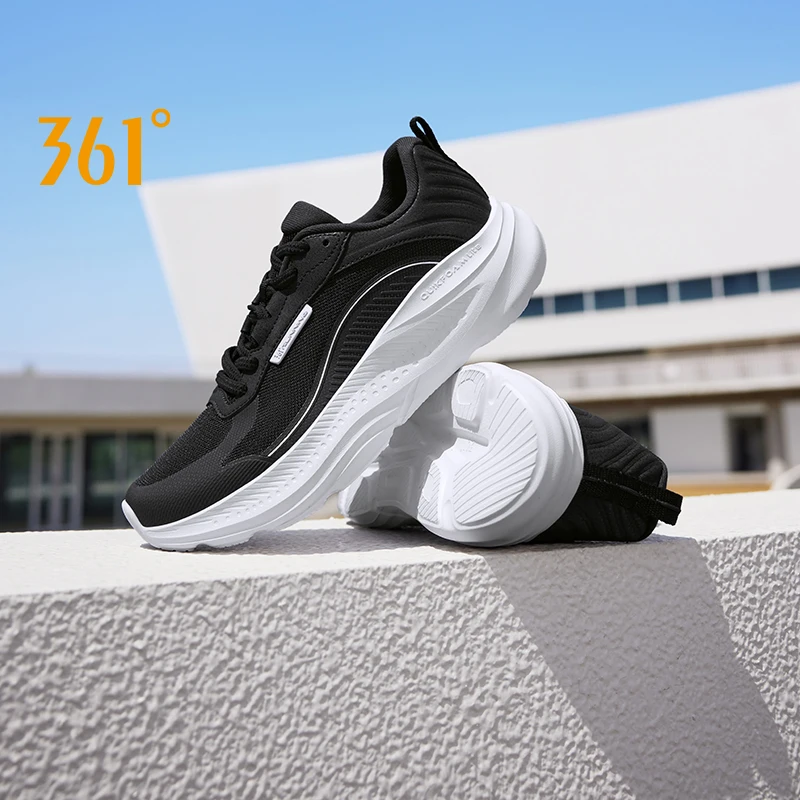 

361 Degrees Men Running Shoes Casual Versatile Thick-soled Minimalist Breathable Lightweight Soft Bouncy Male Sneakers 672532239