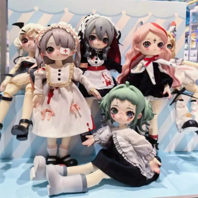 ของเล่นสะสมแท้ Nyssa Bizarre Nightmare Series ตุ๊กตาอนิเมะน่ารัก แอ็คชั่นฟิกเกอร์ ขนาด 1/12 Bjd ของเล่นบลายด์บ็อกซ์เซอร์ไพรส์ ตุ๊กตาของขวัญสำหรับแฟนๆ