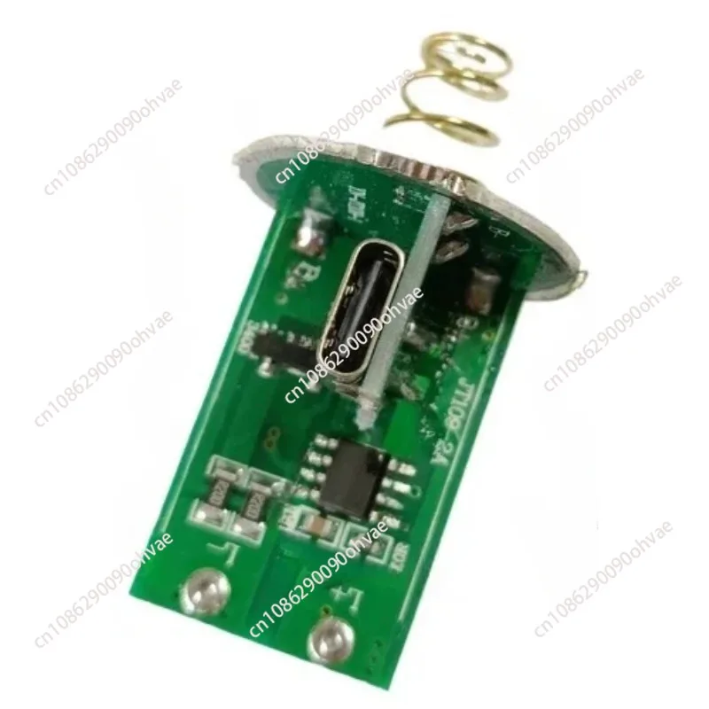 Side Press Strong Light Flashlight Driver Board with Switch Circuit Board Type C Charging Interface DIY Accessories