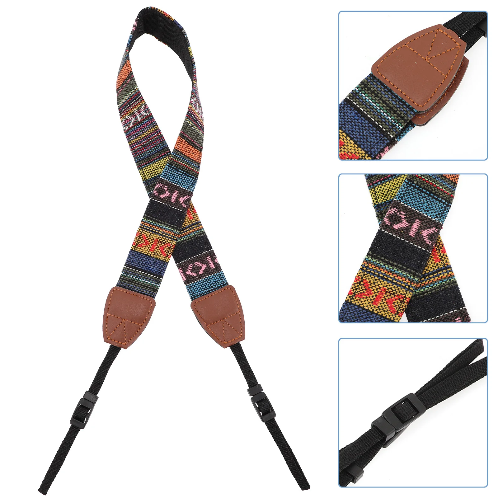 

Universal Adjustable Camera Shoulder Strap Double Layer Ends Strong Durability for Long Term Shooting Comfort