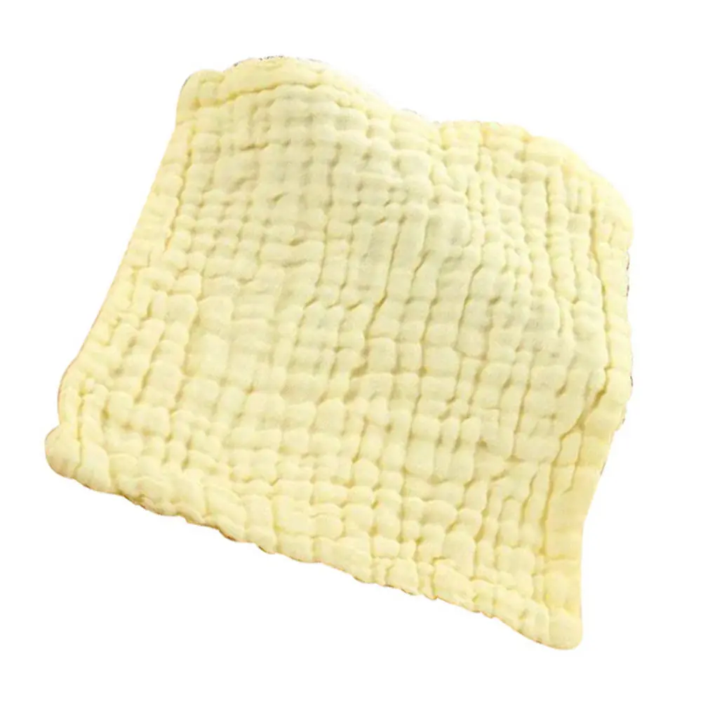 

6 Layers Cotton Baby Burp Cloth Square Towel Soft Absorbent Quick Dry Face Hand Bath Towel for Newborn Infant