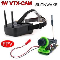 5.8G 48CH 1000mW Video Transmitter Smart Audio+1000TVL FPV Camera for FPV Racing Drone 3 Inch FPV Goggles Video Glasses