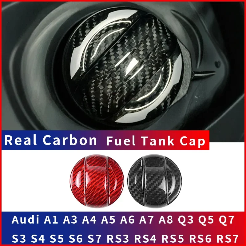 

For Audi A1 A3 A4 A5 A6 A7 A8 Q3 Q5 Q7 S3 S4 S5 S6 S7 RS3 RS4 RS5 RS6 RS7 Real Dry carbon Fiber Inner fuel tank cap modification