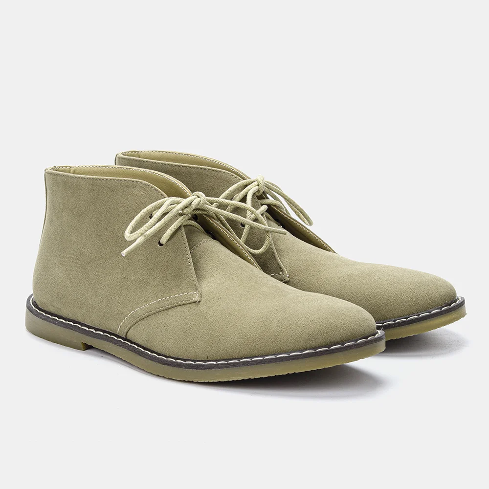 Spring Retro Men Desert Boots American Style Casual Suede Men Ankle Boots