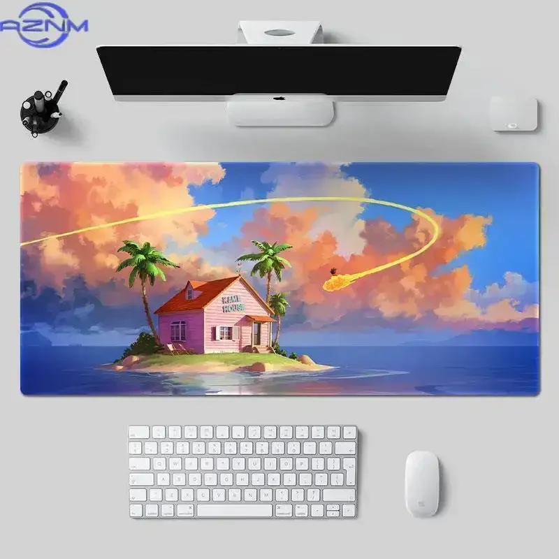 Anime Dragon Ball Super Group Characters Mouse Pad, Rubber Non Slip Gaming Desk Mat, Space Background Classic Anime Art Mouse Pa