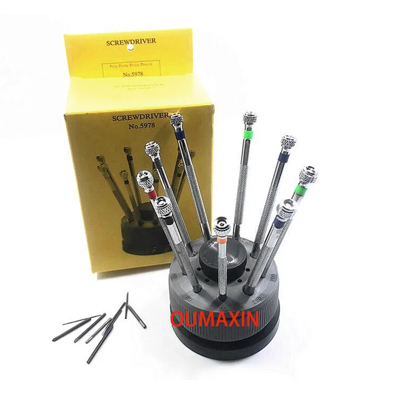 

5978 screwdriver set, combination clock, watch, mobile phone, glasses, screwdriver, multiple size screwdriver set