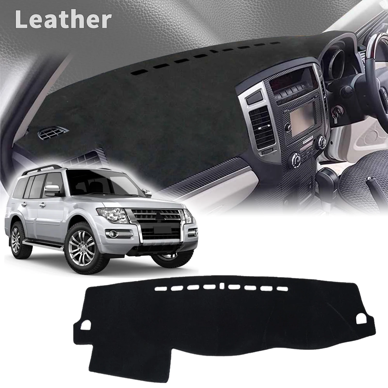 

for 2006-2020 Mitsubishi Pajero Shogun Montero V80 V87 V93 V97 DashMat Sunshade Protective Carpet Dashmat Dashboard Cover Pad