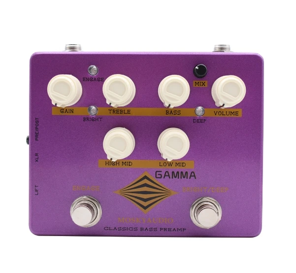 Active 6 Band Eq Kit Cabinet Emulation Blue 6-Band EQ Compact Design Lightweight Portability Silent Practice Feature