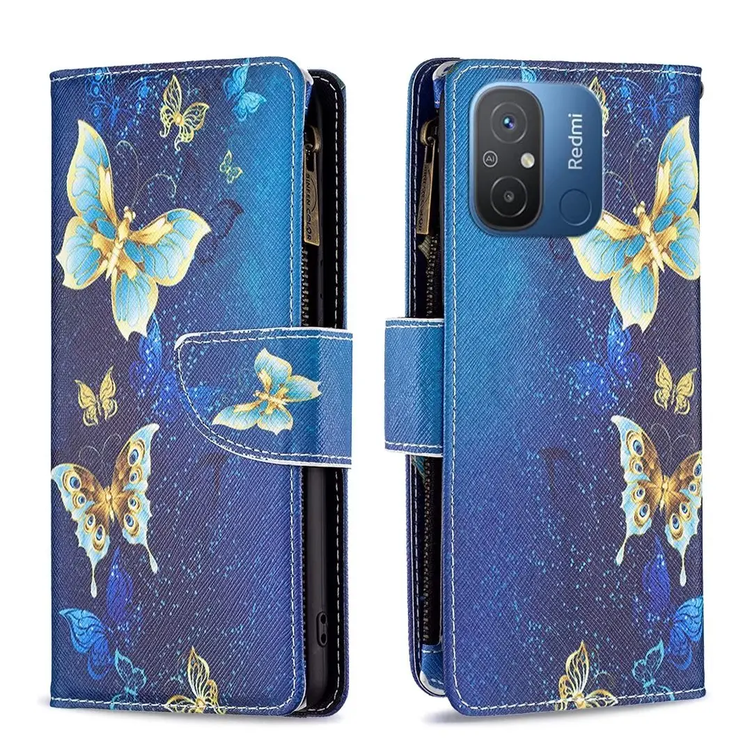 

Patterns Leather Cases For Xiaomi 13 12T POCO F5 Redmi Note 13 12 Pro Plus 4G 5G Zipper Wallet Phone Case 10pcs