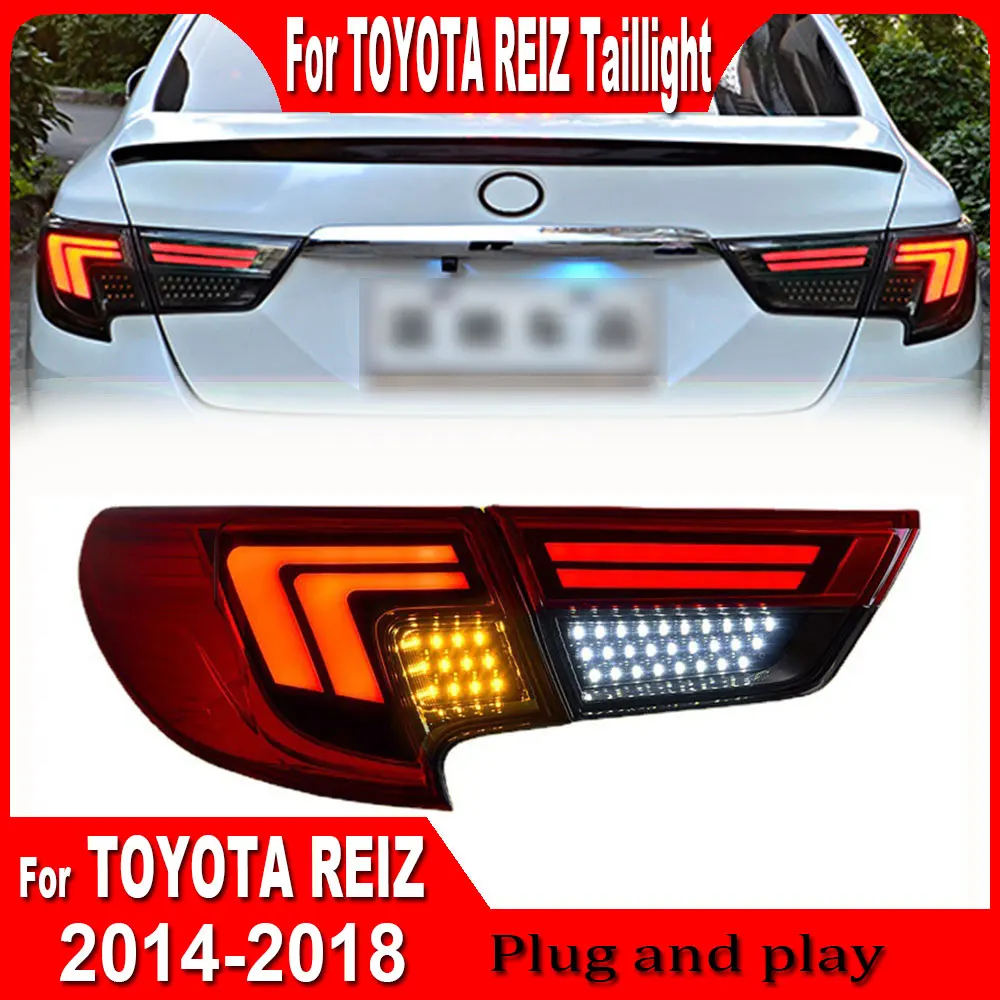 

1Set For Toyota Reiz Taillight Assembly 2014 20152016 2017 Mark X LED Tail Light Rear Lamp Brake Turn Signal light Plug and play