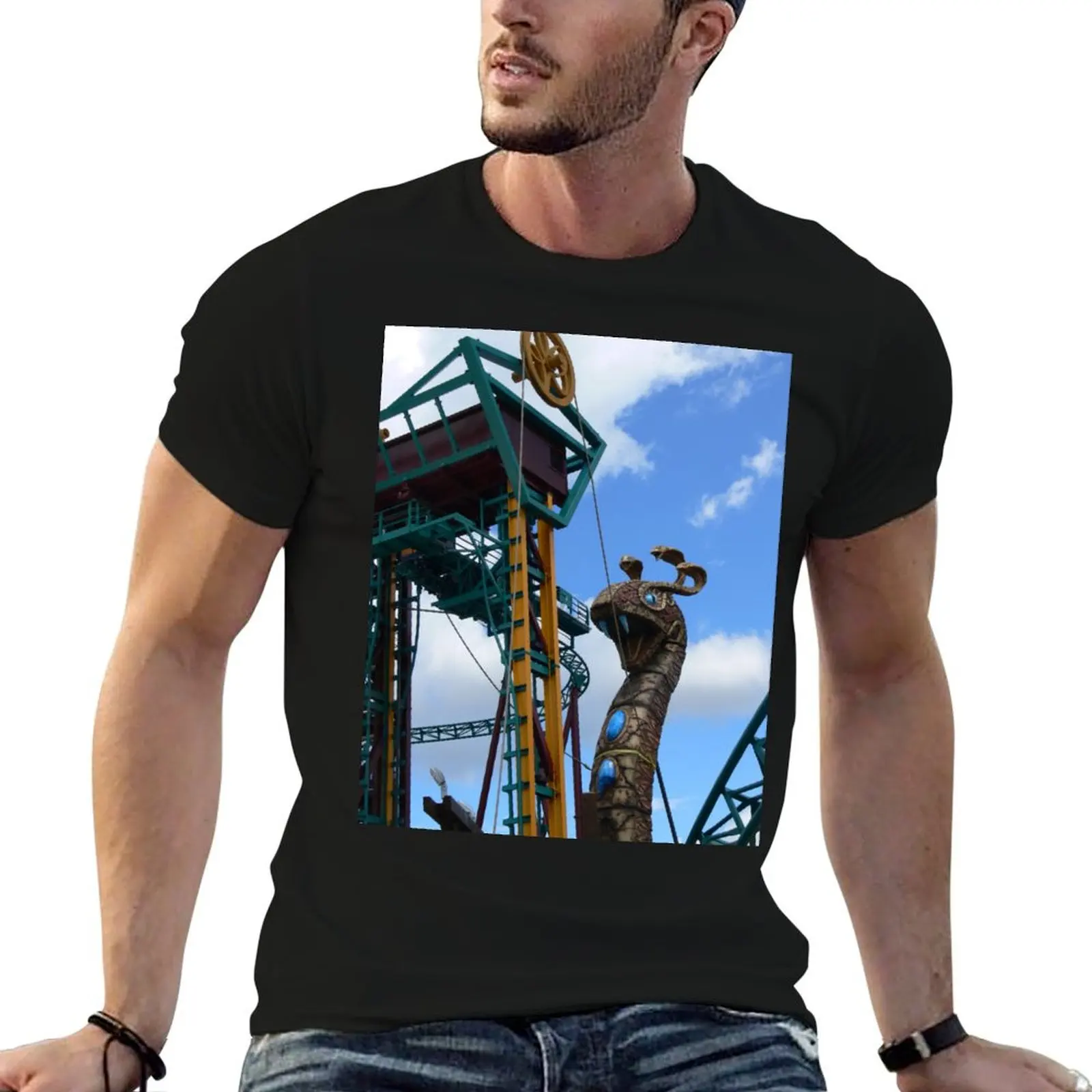Cobra's Curse Roller Coaster Busch Gardens Tampa T-Shirt Christmas Theme Tee Top