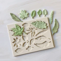 Plant Leaves Silicone Fondant Mold  Cake Sugar Bakeware Craft Icing  Sugarcraft Chocolate Mould Flowers Leaf Tool