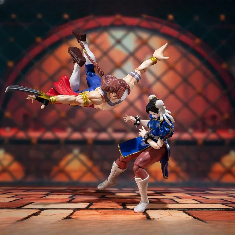 سلسلة بانداي الأصلية S.H.Figuarts 《Street Fighter》Chun - Li,Ken Masters,Sagat Figure Assembly Ornament Toys نموذج قابل للجمع #2