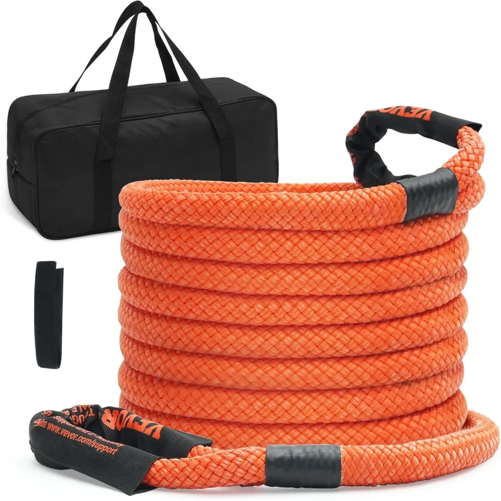 

1" x 30' Kinetic Recovery Tow Rope 38,000 lbs, Heavy-Duty Off Road Snatch Strap, Extreme Duty 30% Elasticity Energy Snatch Stra