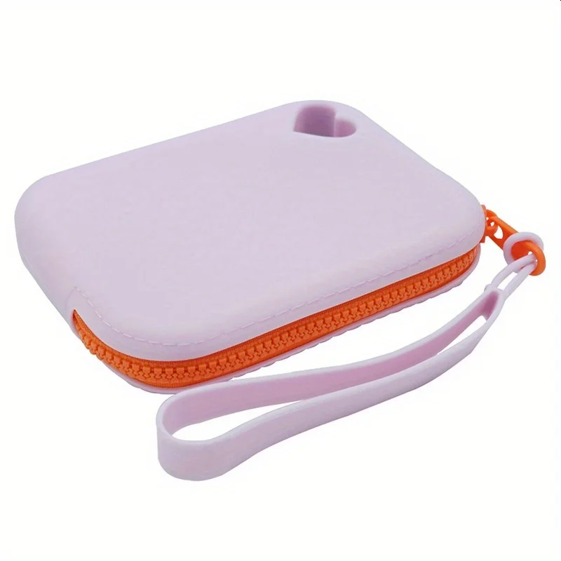 1pc New Silicone Wallet Key Card Storage Bag Waterproof and Dustproof Storage Bag Pet Snack Bag