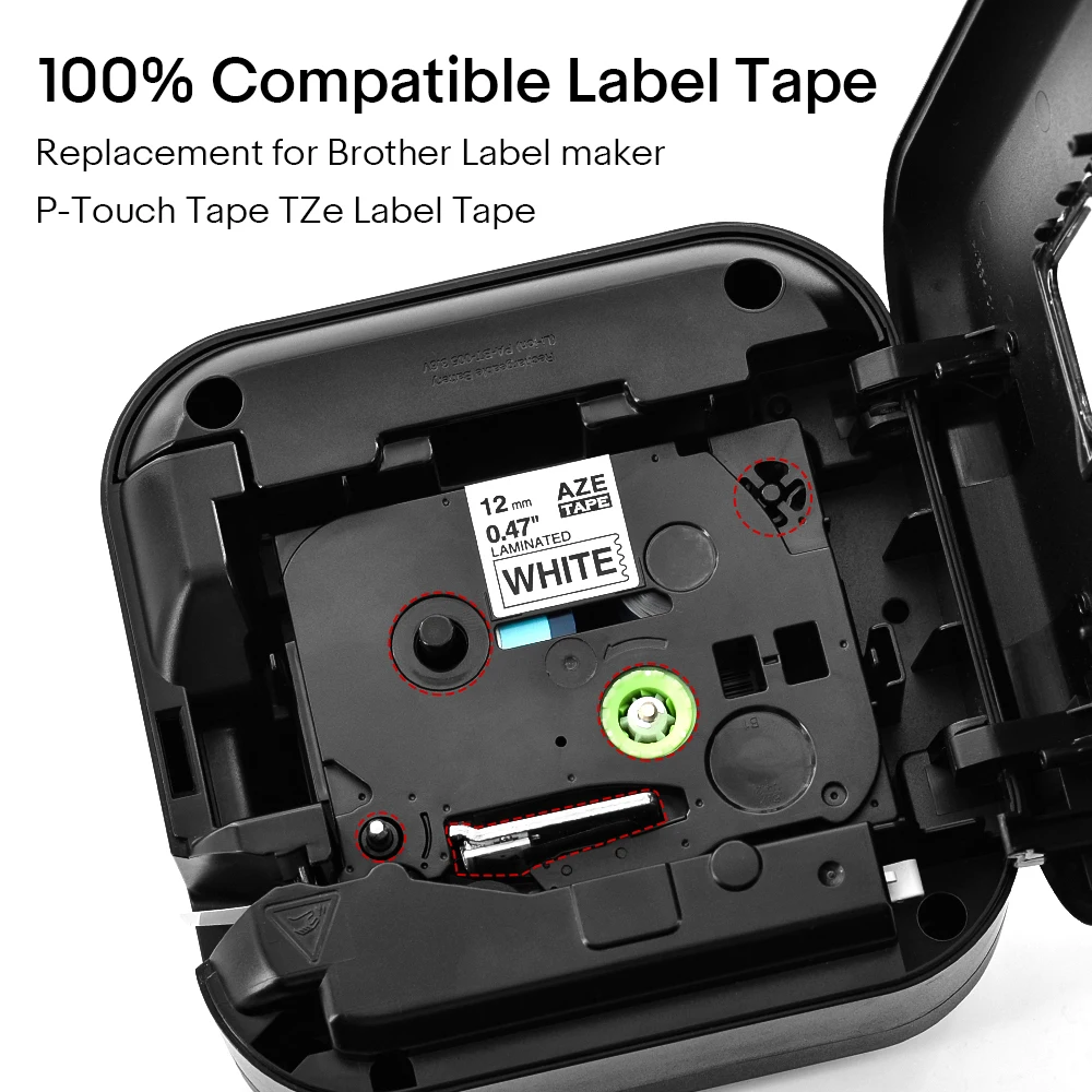 1Pcs Multicolor Compatible for Brother Ribbon 6/9/12/18/24mm TZ-231 631 251 Laminated Tape 100% Compatible Brother Label Printer