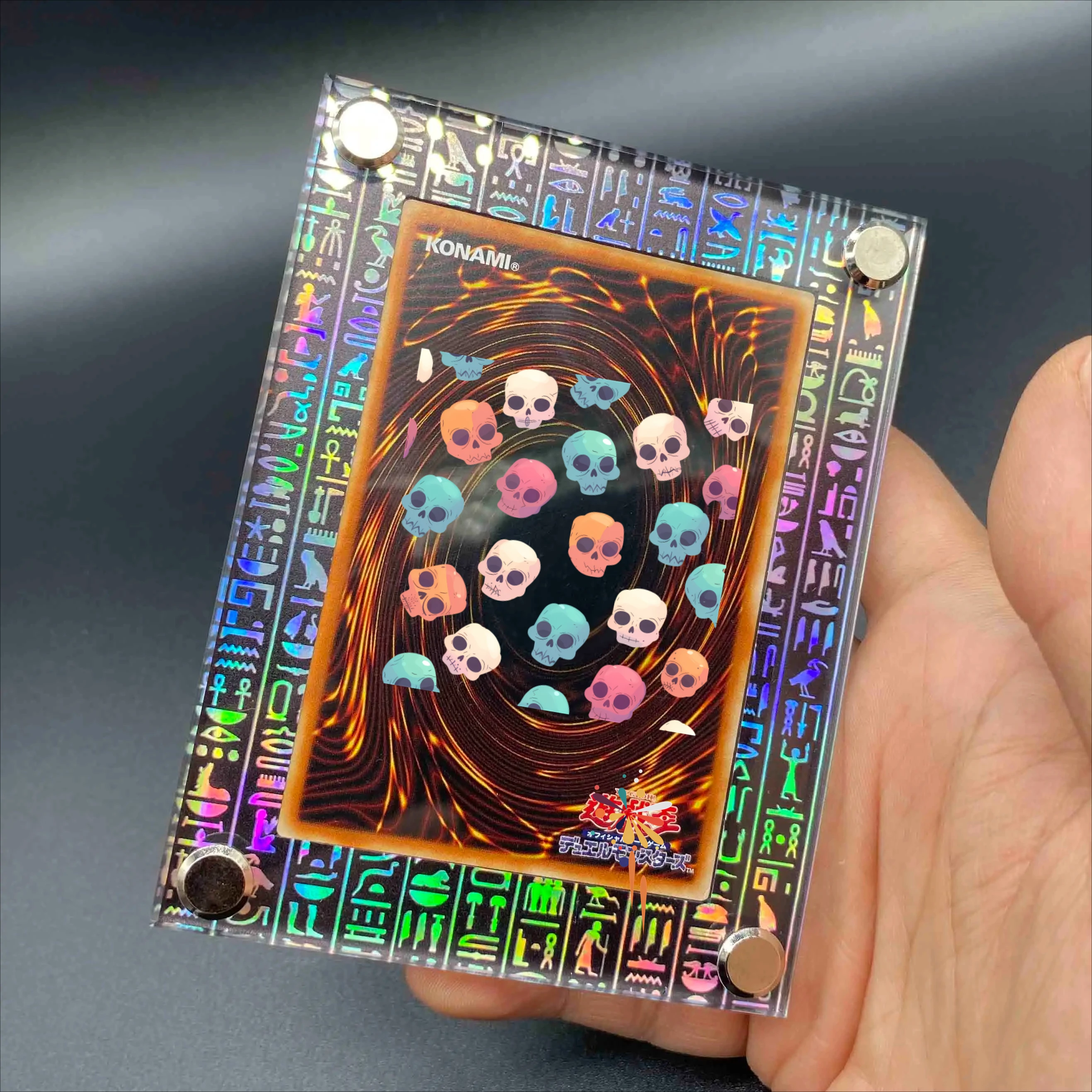 Yu Gi Oh Anime Character Card Brick Egyptian God Blue-Eyes White Dragon Tormentor Ultimate Gold Stamping Laser Triple No Card