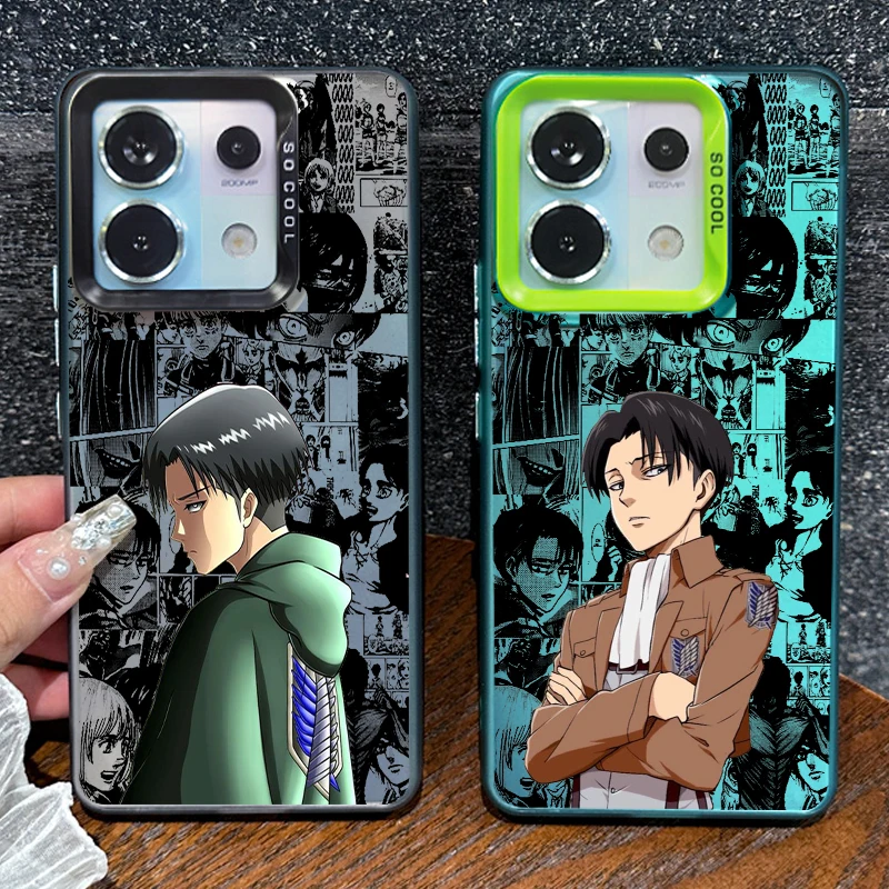 

Attack On Titan Anime Art For Redmi Note 13 12 12S 11 11S 11E 10 10T 10S 9C 9T Pro Plus Max Lite 5G Colorful Silver Cover