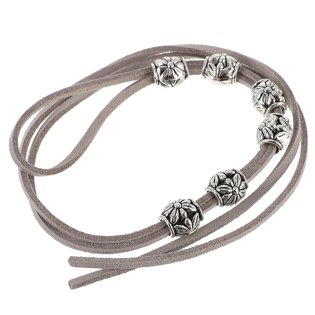 

2 Pcs Hair Accessories Bundle Halloween Gothic Braid for Skull Bead Ring Fleece