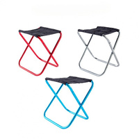 Outdoor Aluminum Alloy with Hand Bag  Stool Portable Multifunctional Folding Small Stool Bench Ultra Light Fishing Stool