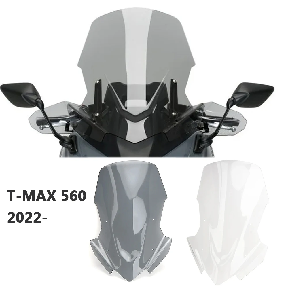 

Motorcycle Windshield Windscreen Deflector For YAMAHA TMAX560 TMAX 560 T-max 560 2022 2023 2024 Wind Protector Screen