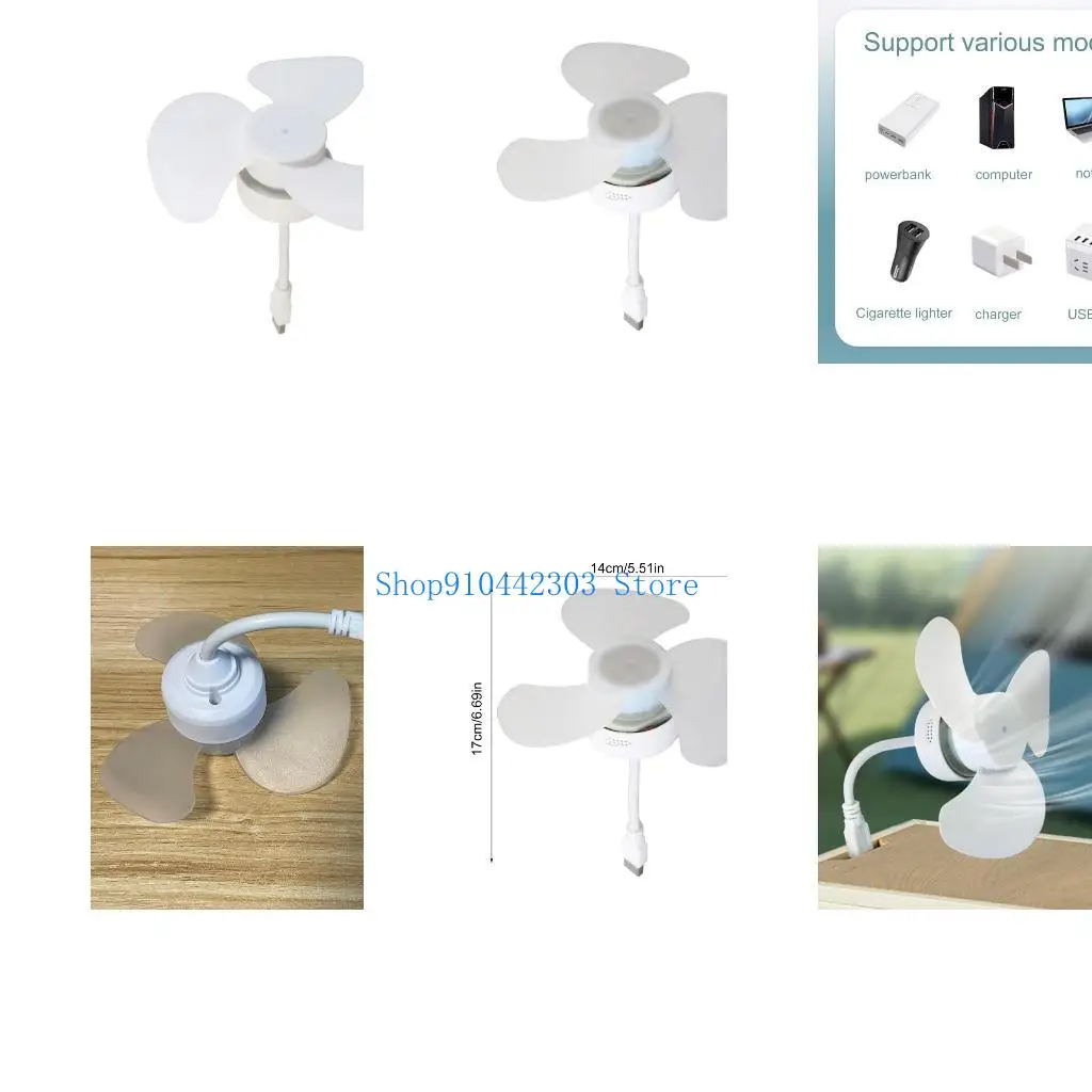 

L4MD Travel Friendly USB Fan,Quiet Cooling for Mobile and Computer Devices Outdoor