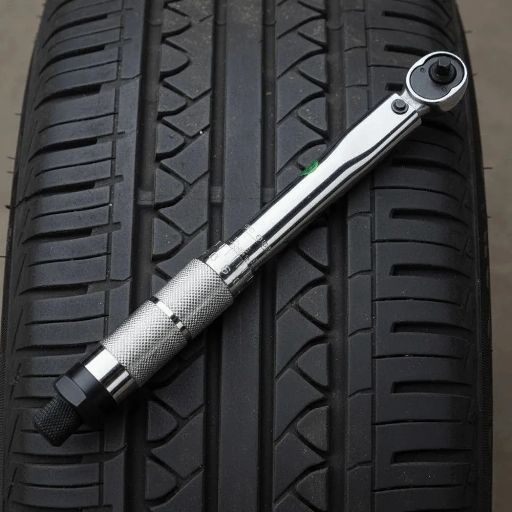 5-25N-m Preset Torque Wrench 1/4 Inch Adjustable Torque Tool Universal Handheld Ratchet Torque Wrench Mountain Bike