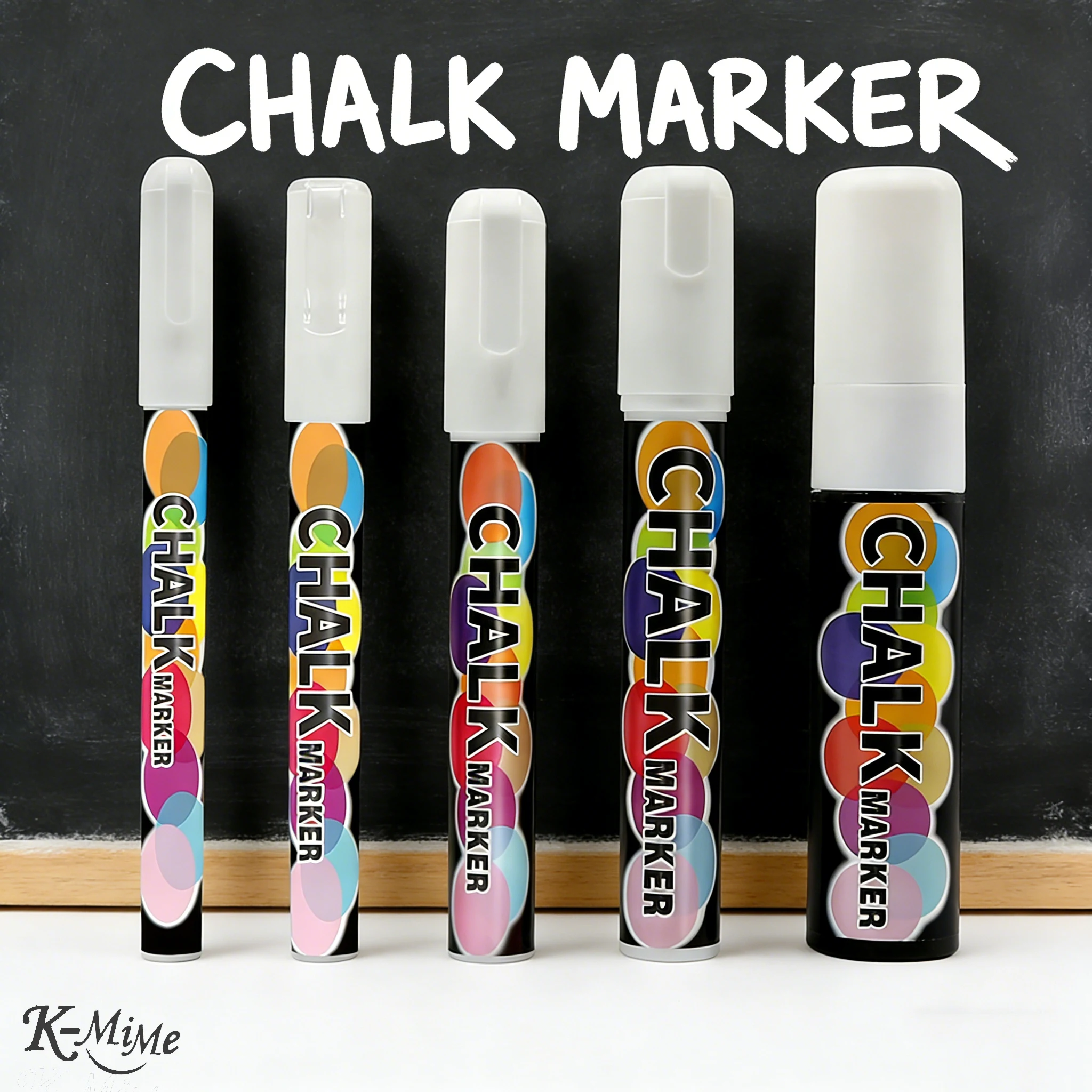 

5pcs/set Erasable White Chalk Pen Liquid for LED Greenboard Blackboard