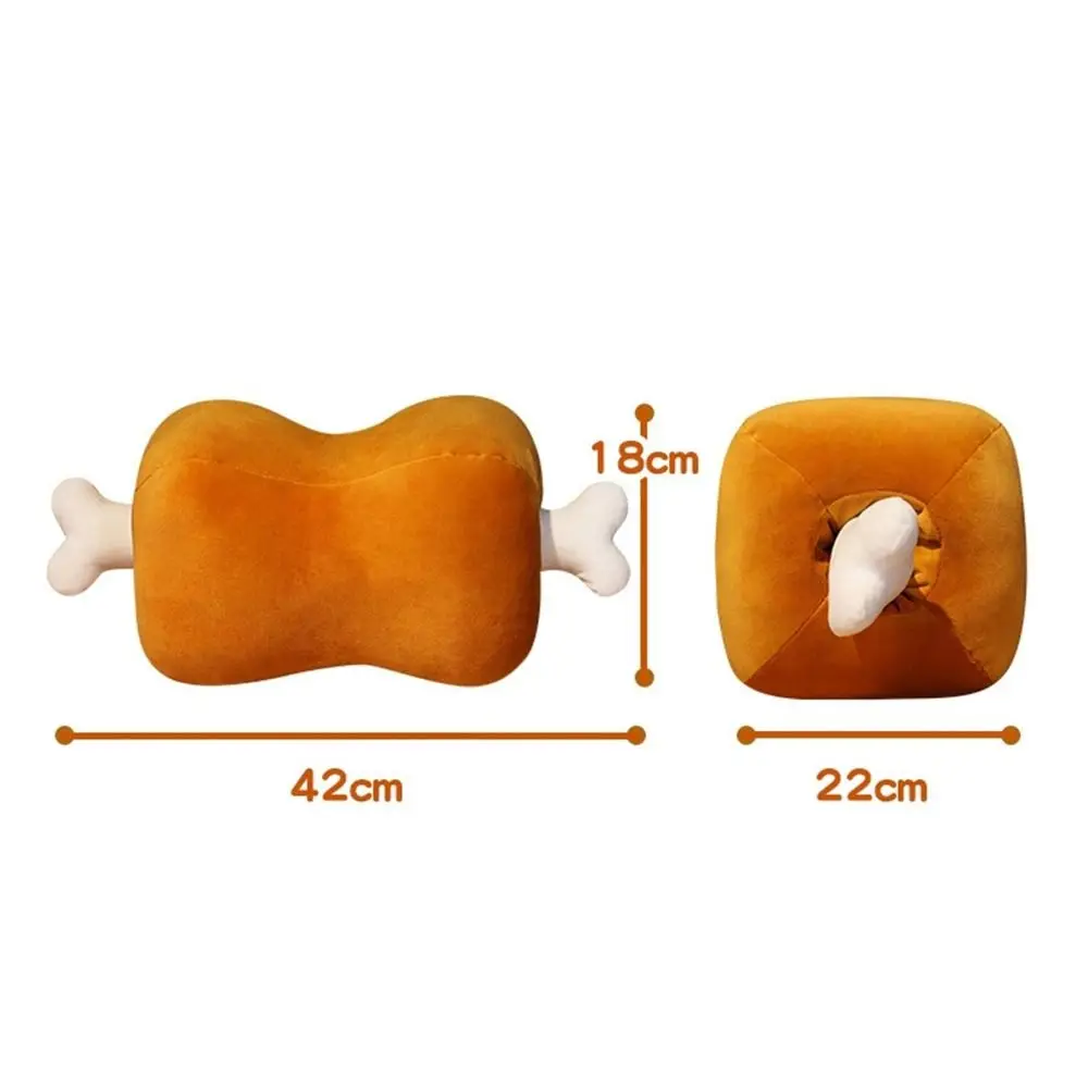 42cm Simulation Meat Bone Pillow Cartoon Design Washable Lifelike Meat Bone Pillow Hypoallergenic Soft Stuffed Animal Cushion