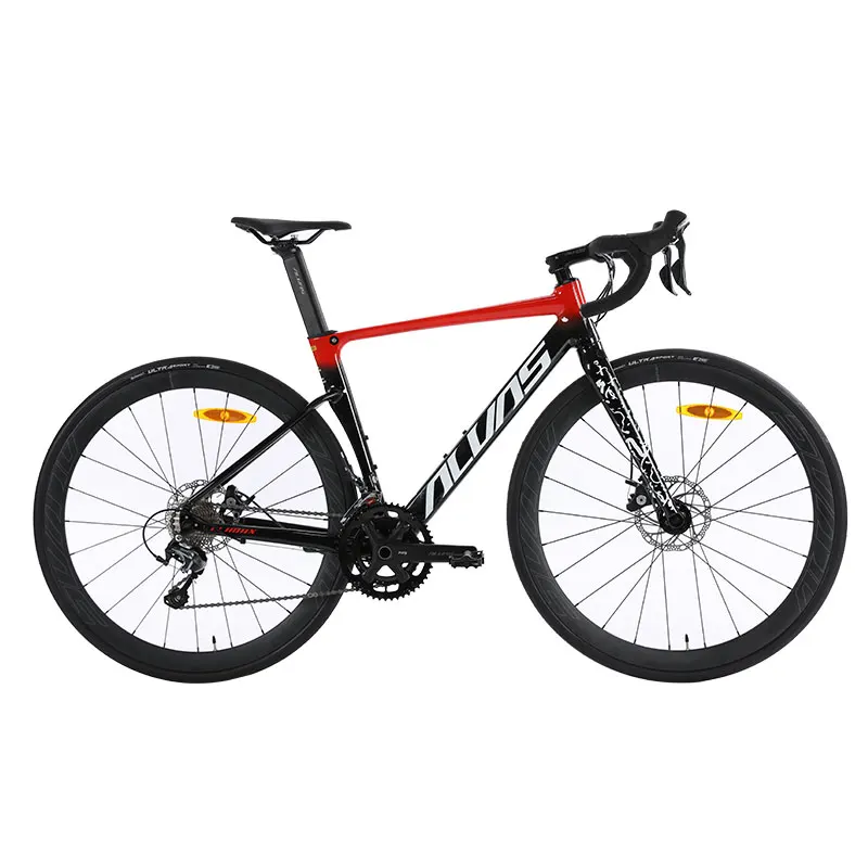 

ALVAS AERO Wind-Breaking 20-Speed Aluminum Alloy Road Bicycle 700*28c with Disc Brake System Recreational Bicicleta's Line Pull