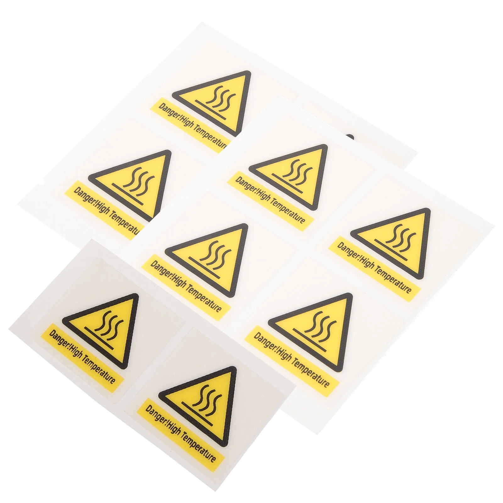 

10 Sheets High Temperature Warning Label Caution Hot Surface Sign Safety Stickers Scald