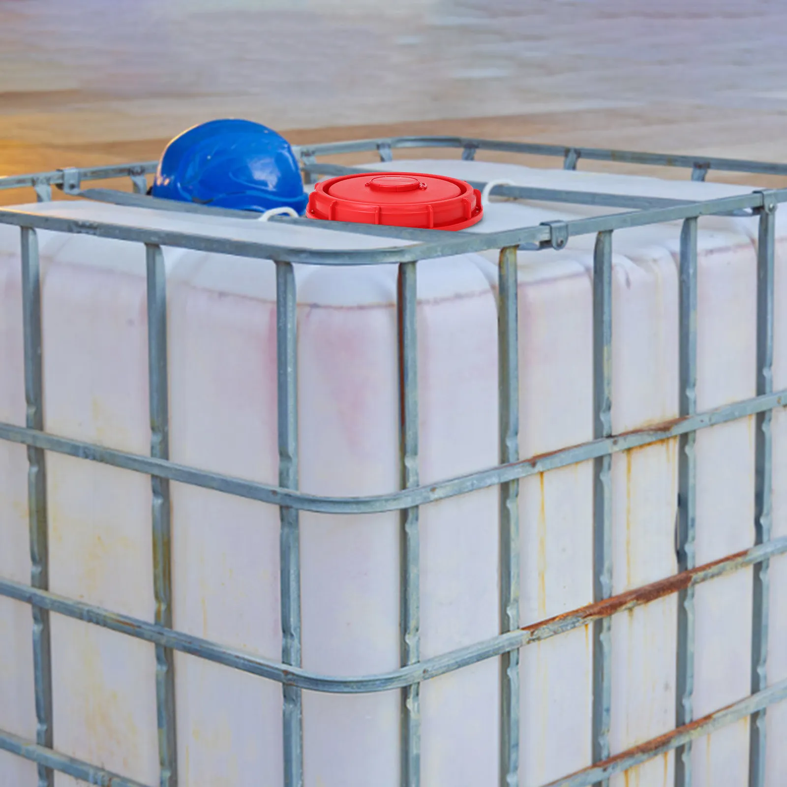 

245Mm Ibc Tote Cap With Vent Chemical Resistant Industrial Tank Lid For Water Storage Barrel Replacement Cover Ibc