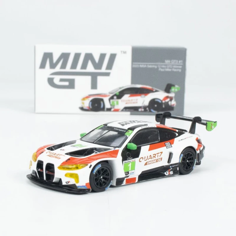 MINIGT 1:64 M4 GT3 #1 Paul Miller Racing IMSA 2023 alloy car model 640